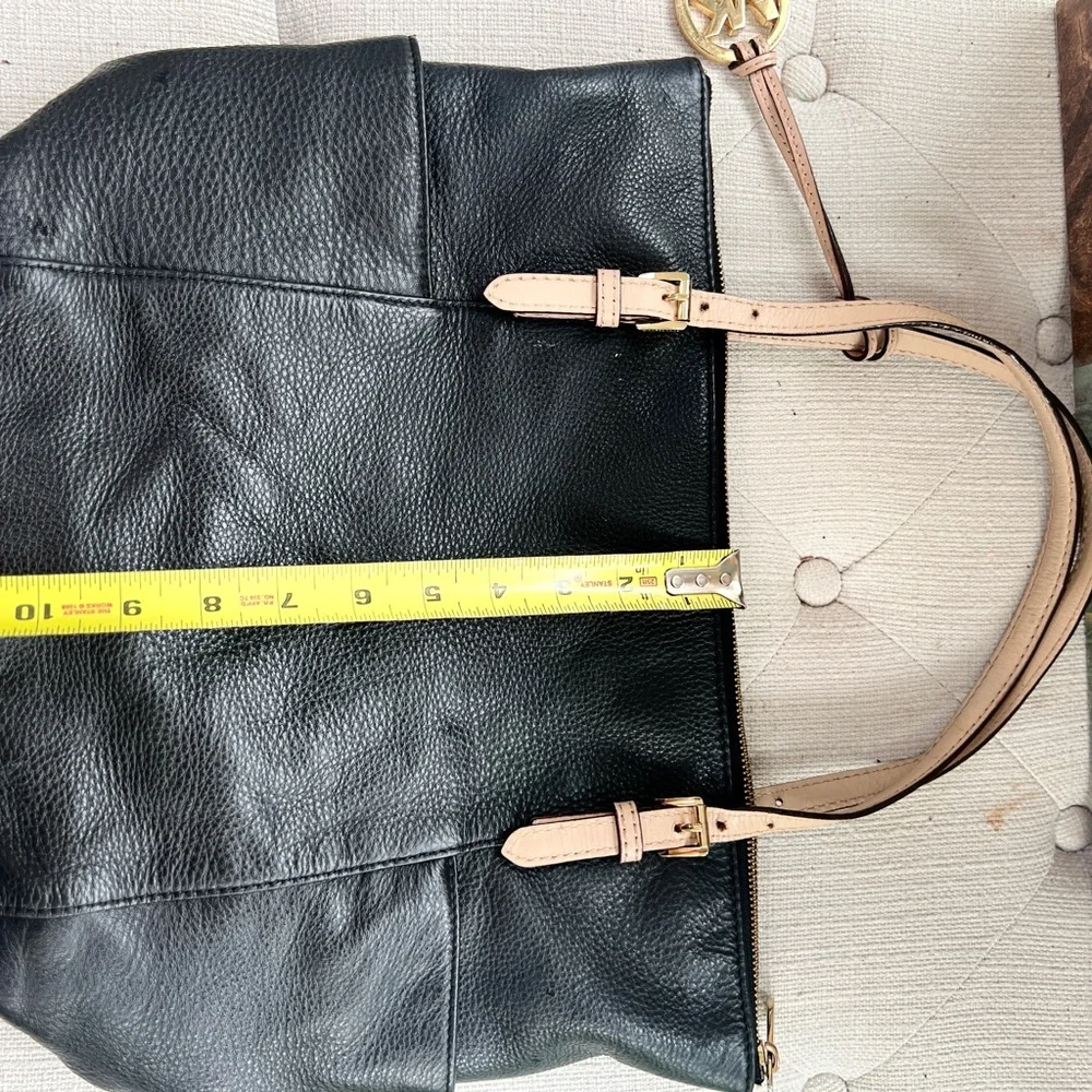 Michael Kors, Jet Set, Large Travel Tote Shoulder Bag Saffiano Leather, Black - Picture 2 of 12